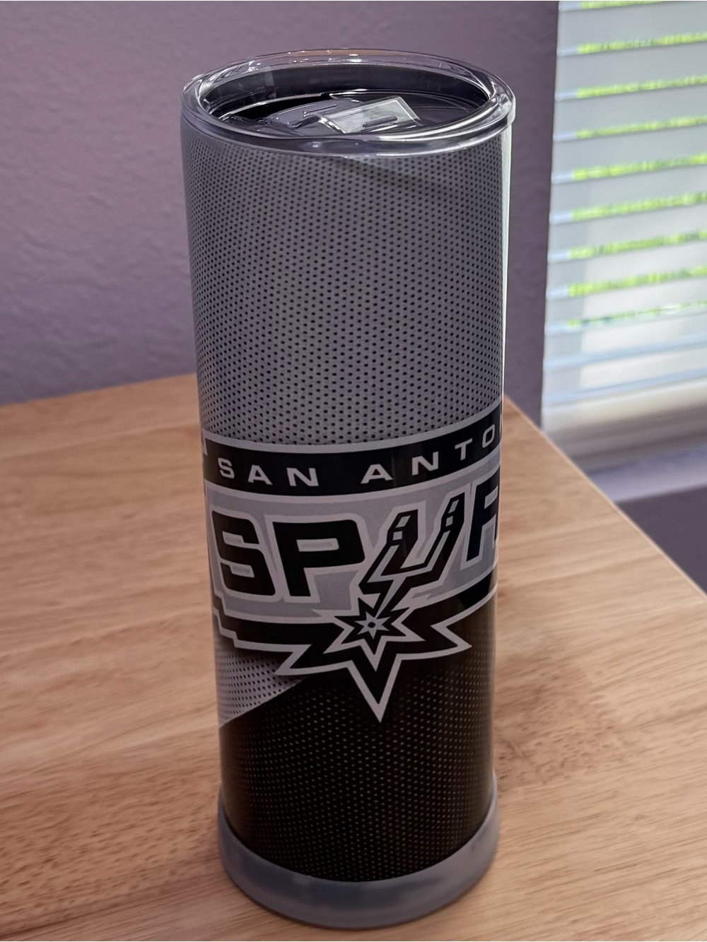New Spurs Stainless Travel Tumbler - Black & Gray